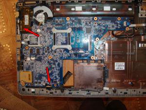 Разборка и чистка ноутбука HP g62